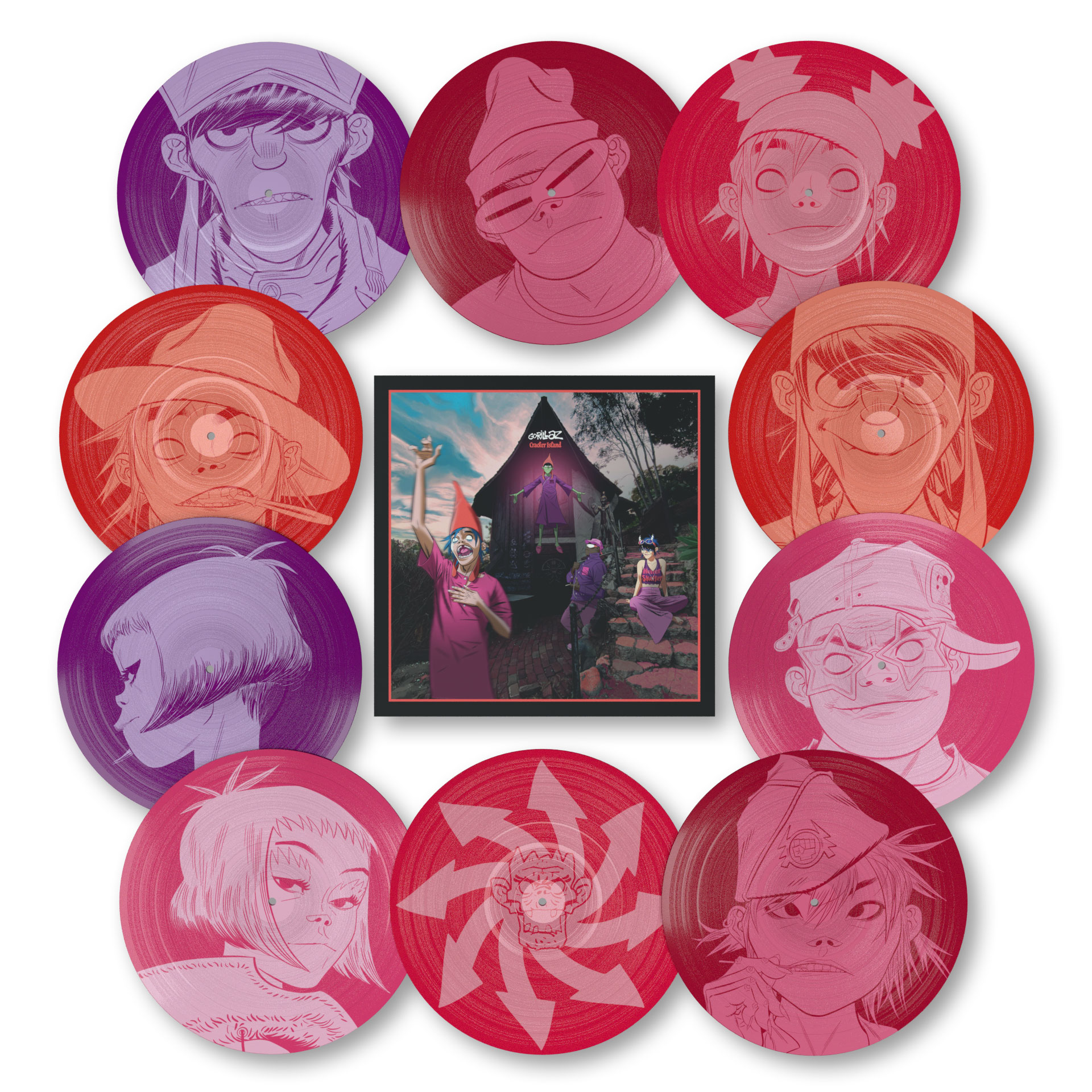 【未使用】Gorillaz / Cracker  ボックスセット Gorillaz Cracker Island VINYL LP / 7
